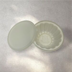 Vintage Tupperware Jel-N-Serve Gelatin Jello Mold Set White #616-5